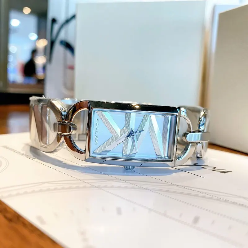 Michael Kors Mini Empire Silver Dial Fashion Ladies Watch- MK7407